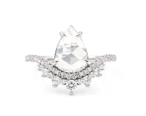 1.50-Carat Pear Diamond Coronet Ring