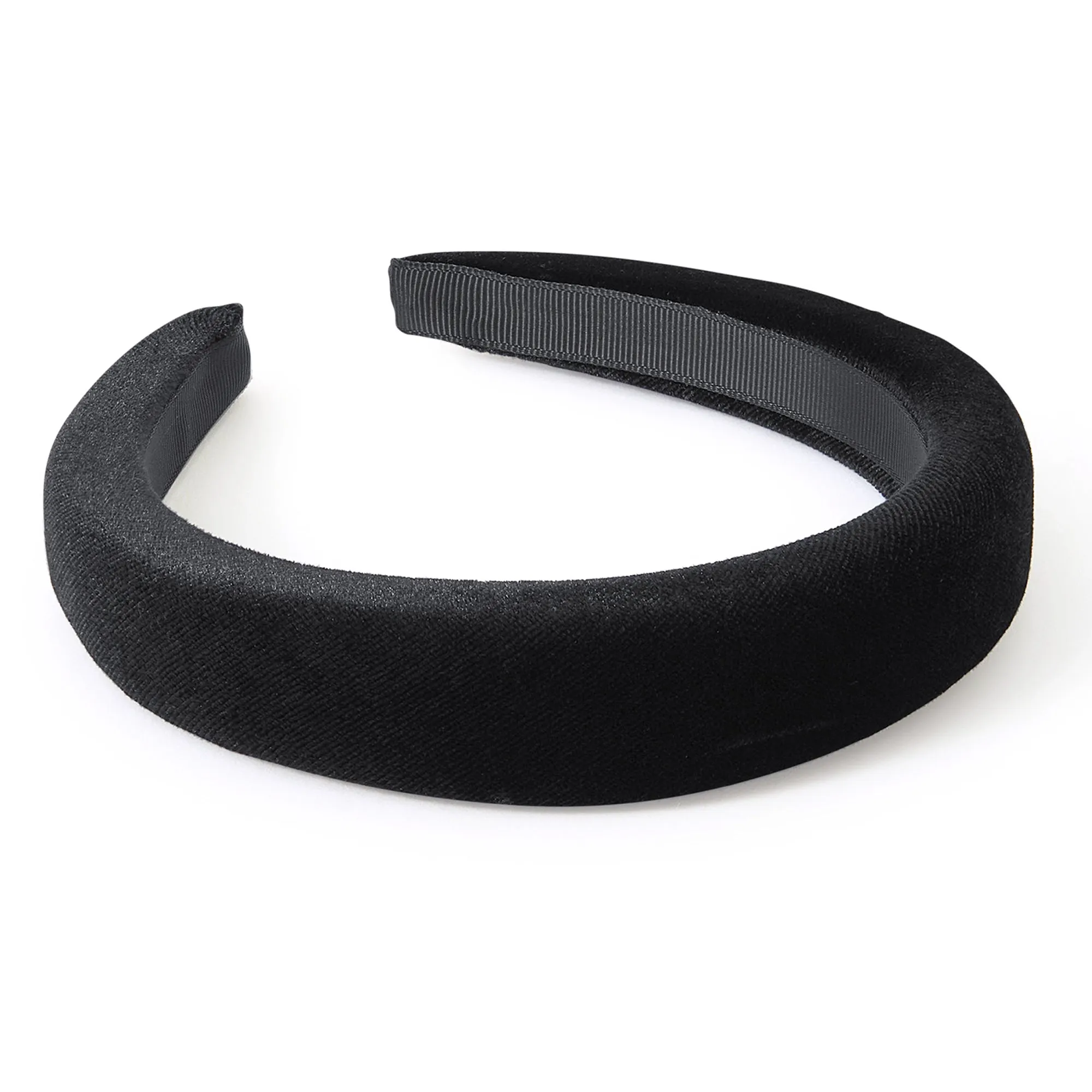 Accessorize London Black Velvet Padded Headband