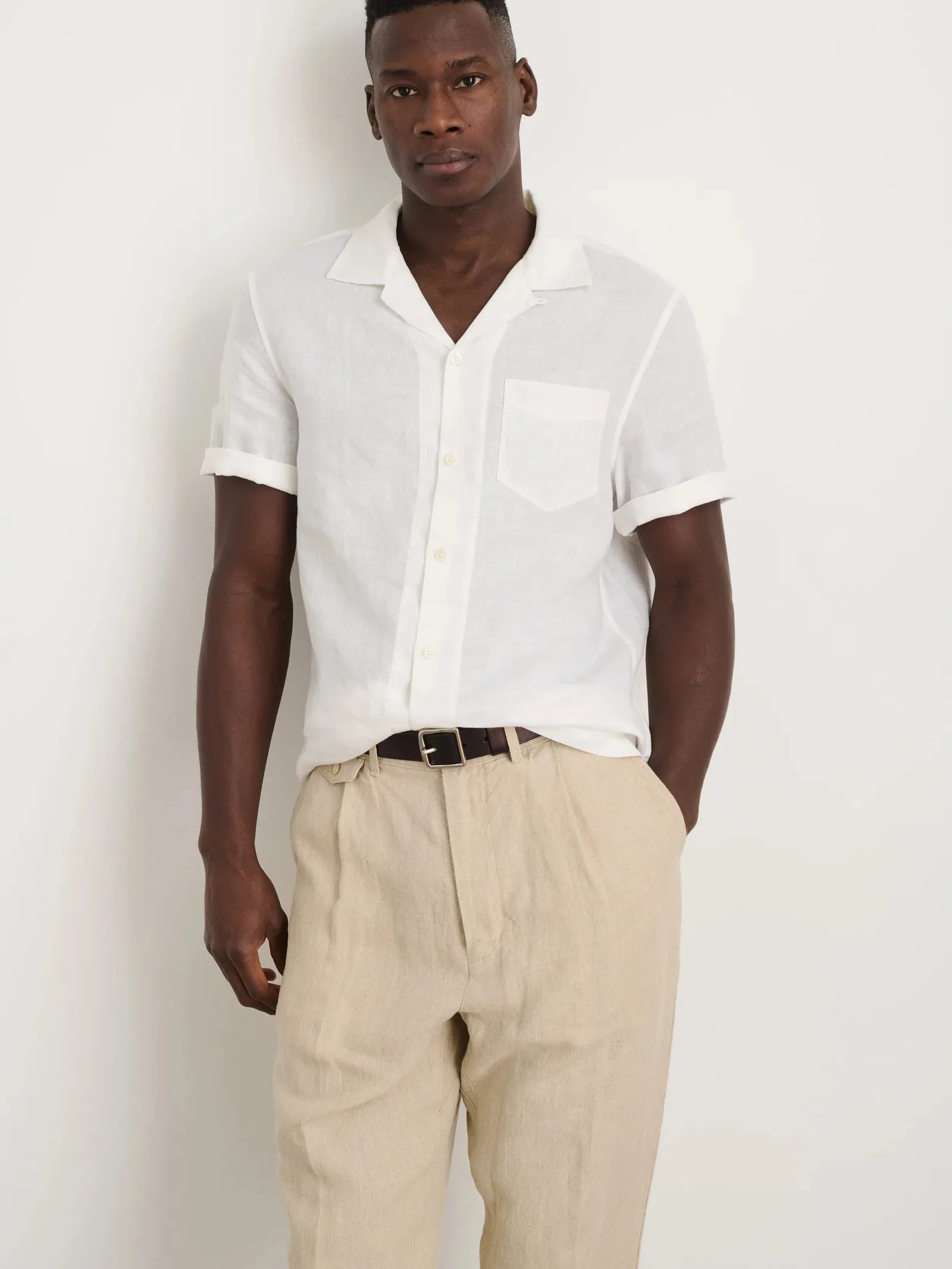 Alex Mill - Camp Shirt in Linen - White