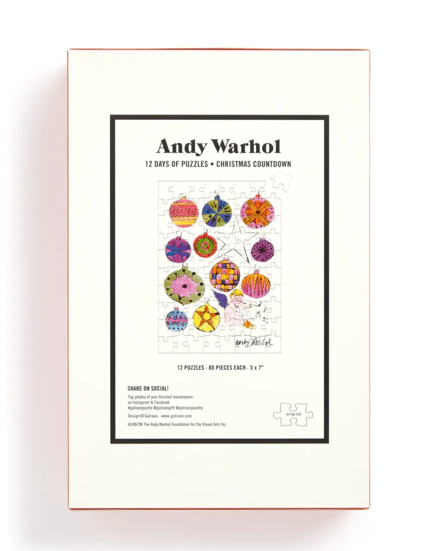 Andy Warhol 12 Days of Puzzles Christmas Countdown