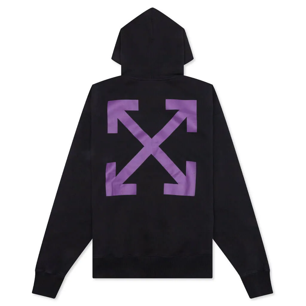 Arrow Caravaggio Mercy Skate Hoodie - Black/Orchid