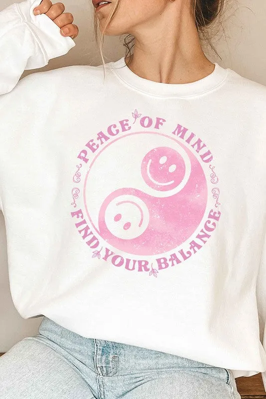 BALANCE OF SMILEY GRAPHIC SWEATSHIRT