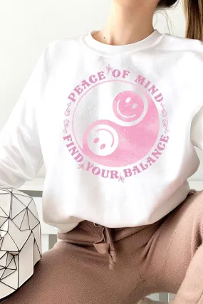 BALANCE OF SMILEY GRAPHIC SWEATSHIRT