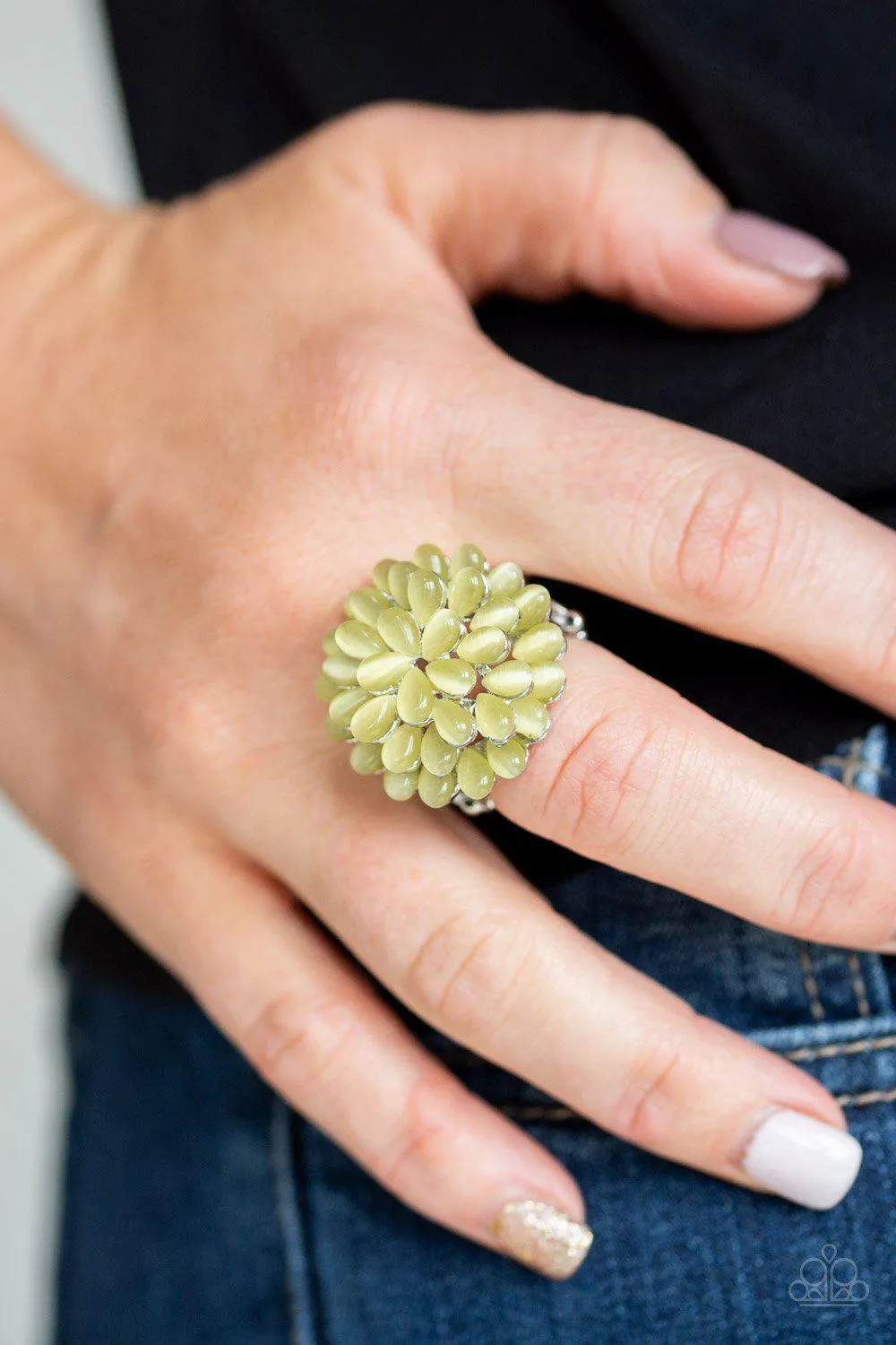 Bloomin Bloomer Yellow Moonstone Ring - Paparazzi Accessories