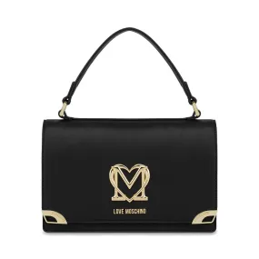 Borsa Donna a Mano e a Spalla LOVE MOSCHINO Nera con Foulard