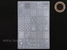 Christmas Nail Art Stamping Plate Template XY-MC01