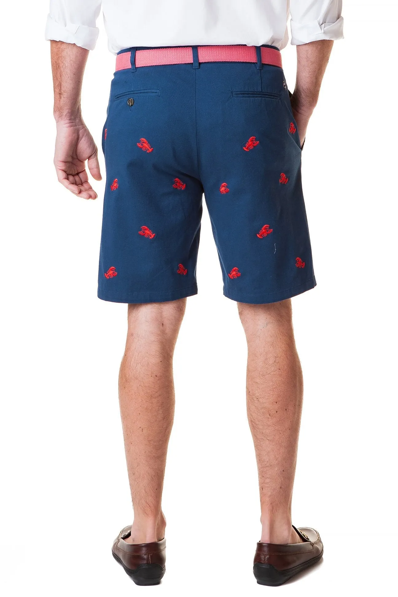 Cisco Short Stretch Twill Nantucket Navy With Lobster