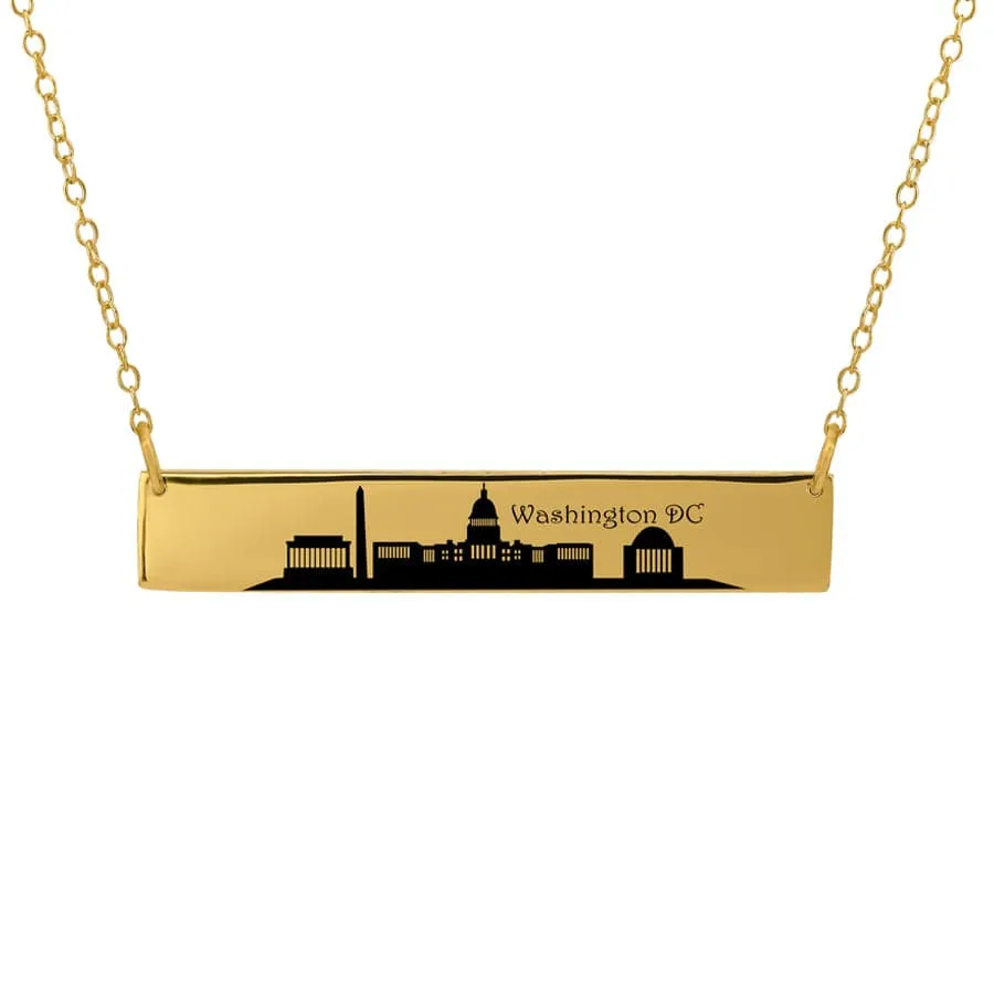 City Skyline Bar Necklace