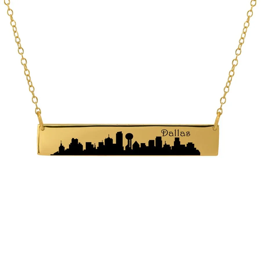 City Skyline Bar Necklace