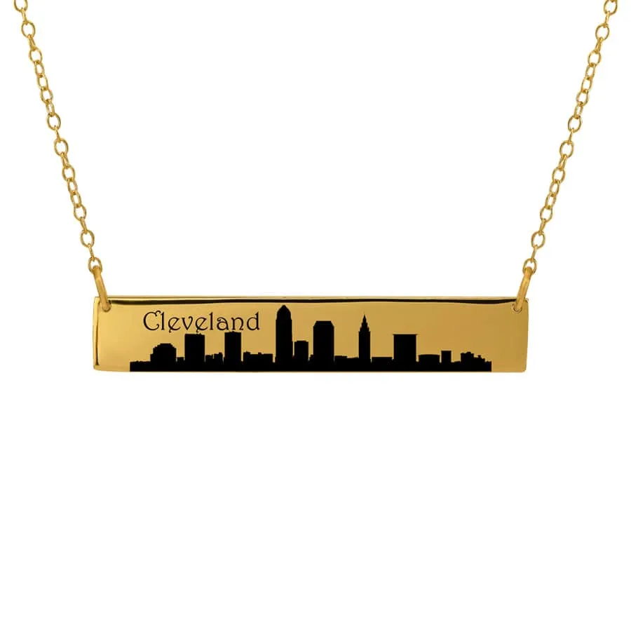 City Skyline Bar Necklace