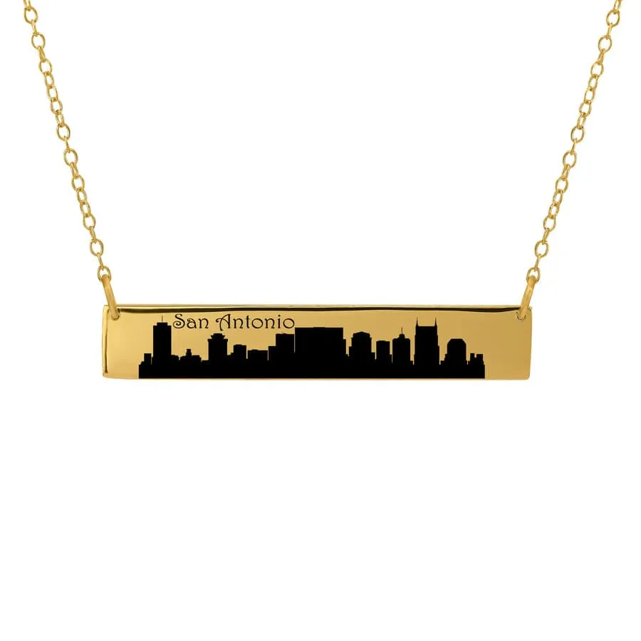 City Skyline Bar Necklace