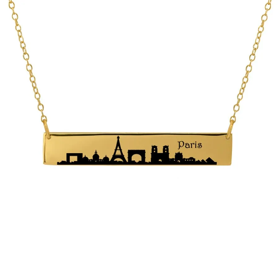 City Skyline Bar Necklace