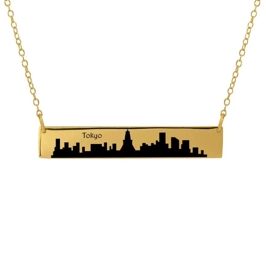 City Skyline Bar Necklace