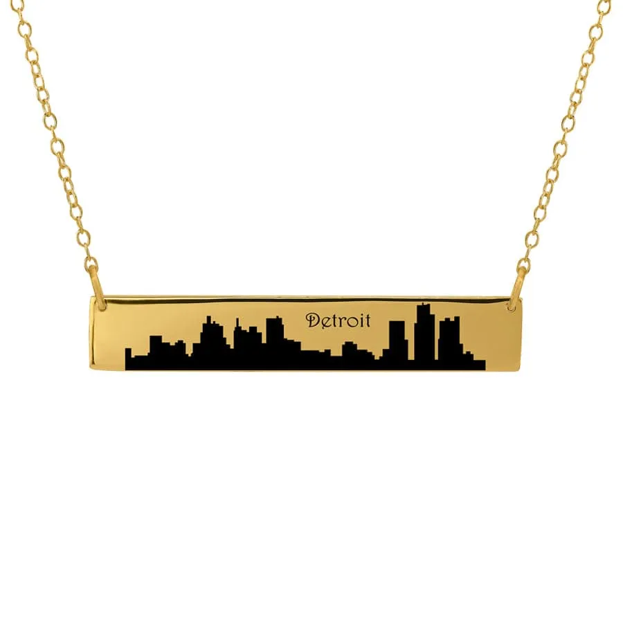 City Skyline Bar Necklace