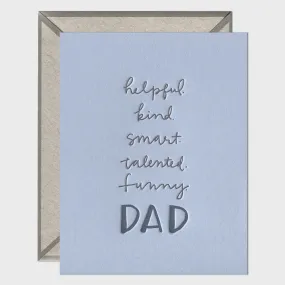 Dad Attributes Card IMP