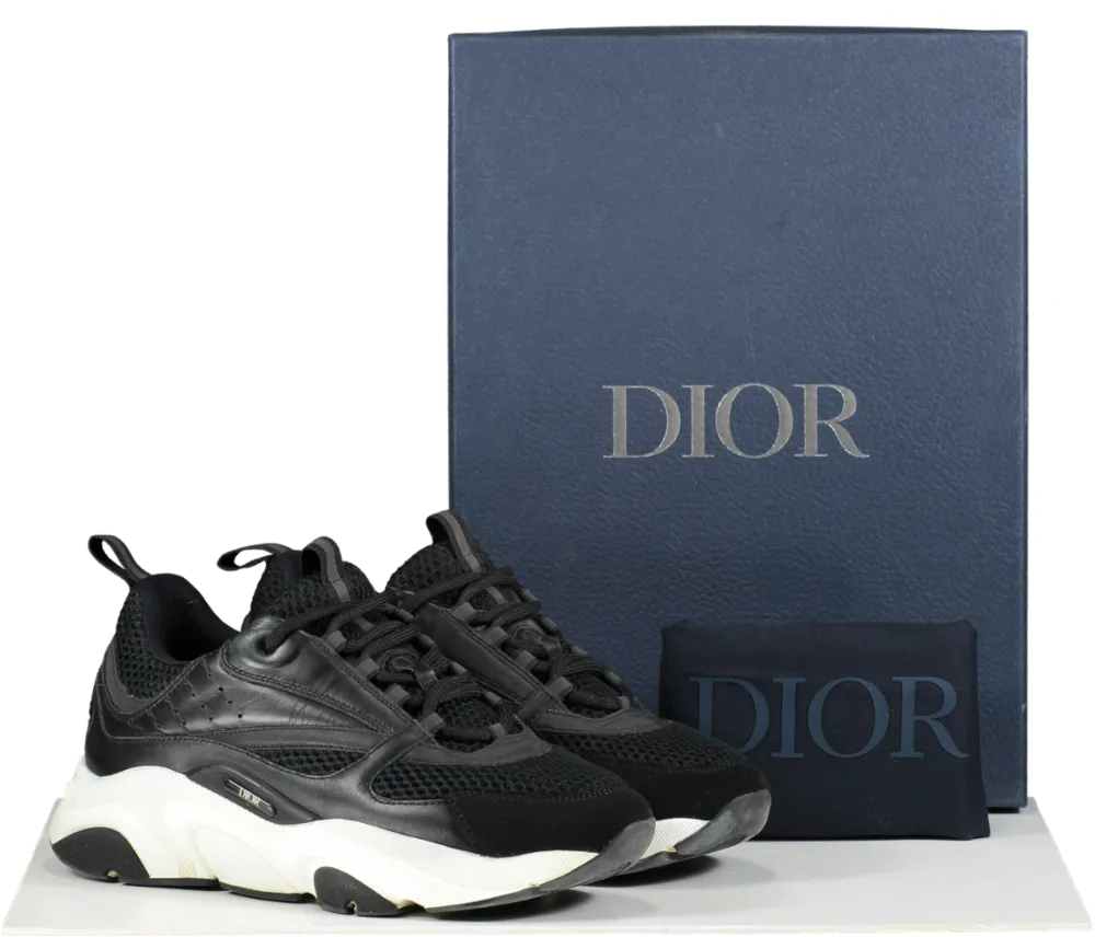 Dior Black B22 Black / White Trainers UK 6.5 EU 40.5 👞