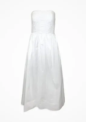 DOMINQUEZ MIDI DRESS (WHITE) - FAITHFULL THE BRAND