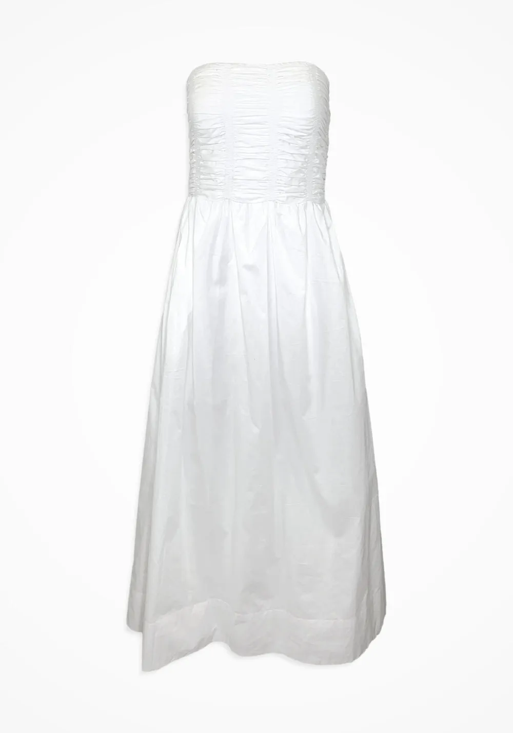 DOMINQUEZ MIDI DRESS (WHITE) - FAITHFULL THE BRAND