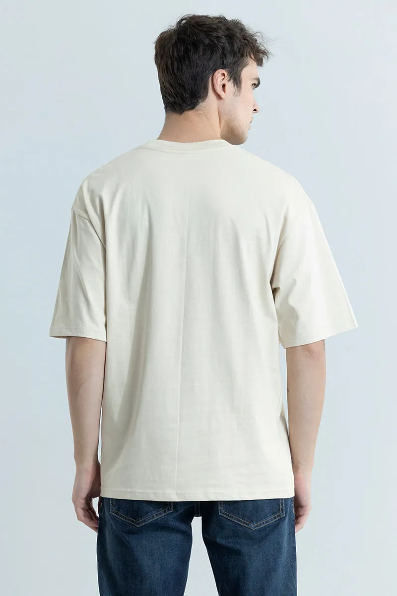 Dunes Cream Oversized T-Shirt