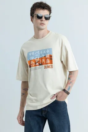 Dunes Cream Oversized T-Shirt