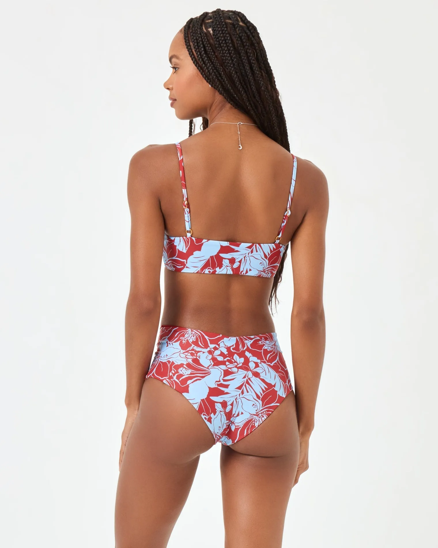 Eco Chic Econyl High Tide Bikini Top - Going Tropical