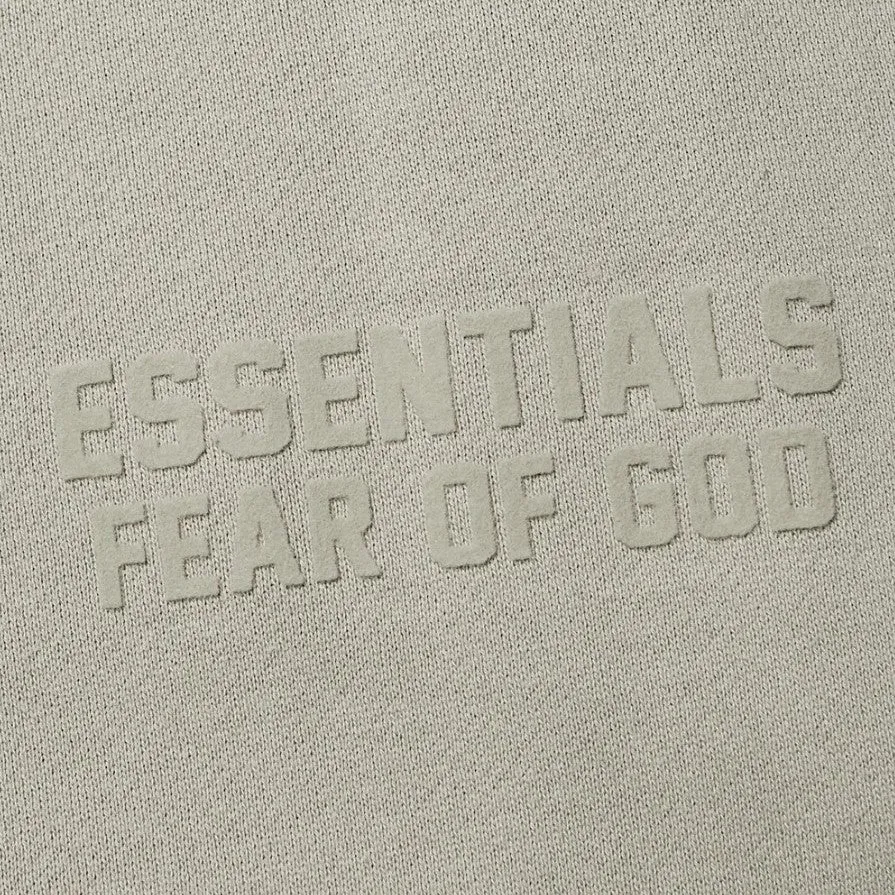 FEAR OF GOD Essentials Felt Logo Crewneck Sweatshirt Smoke