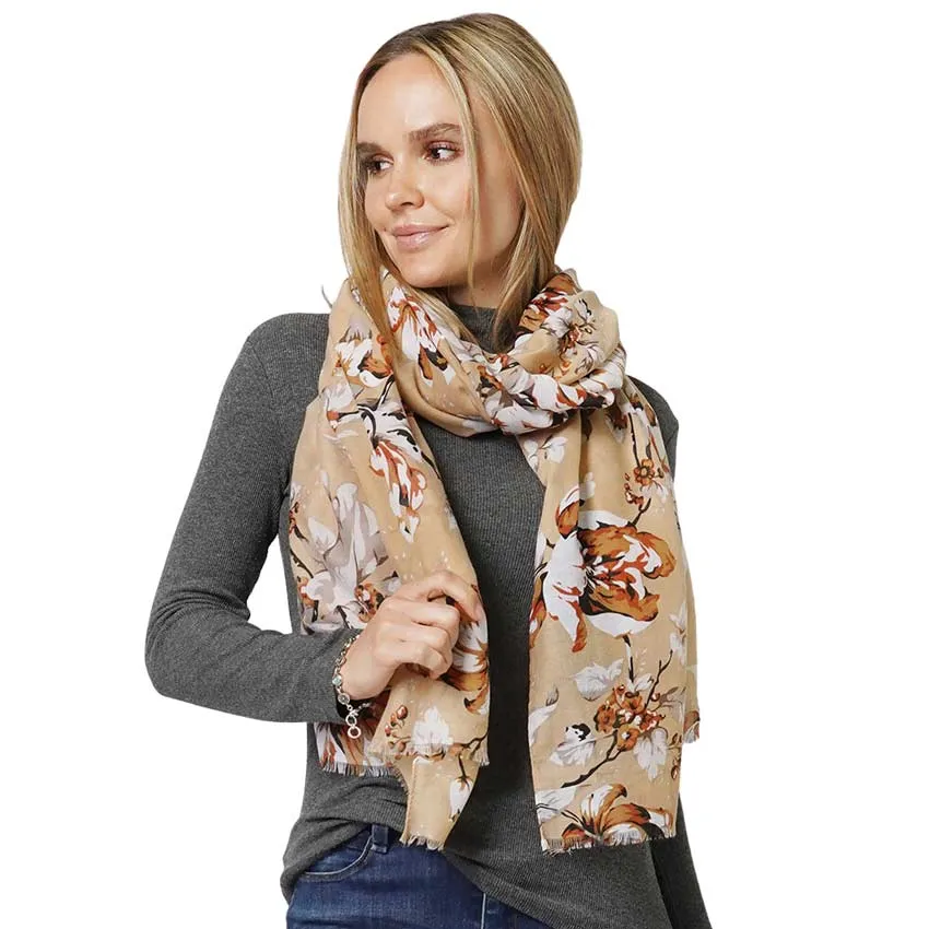 Flower Printed Scarf