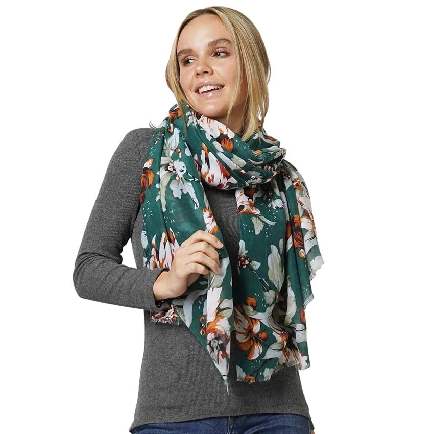 Flower Printed Scarf