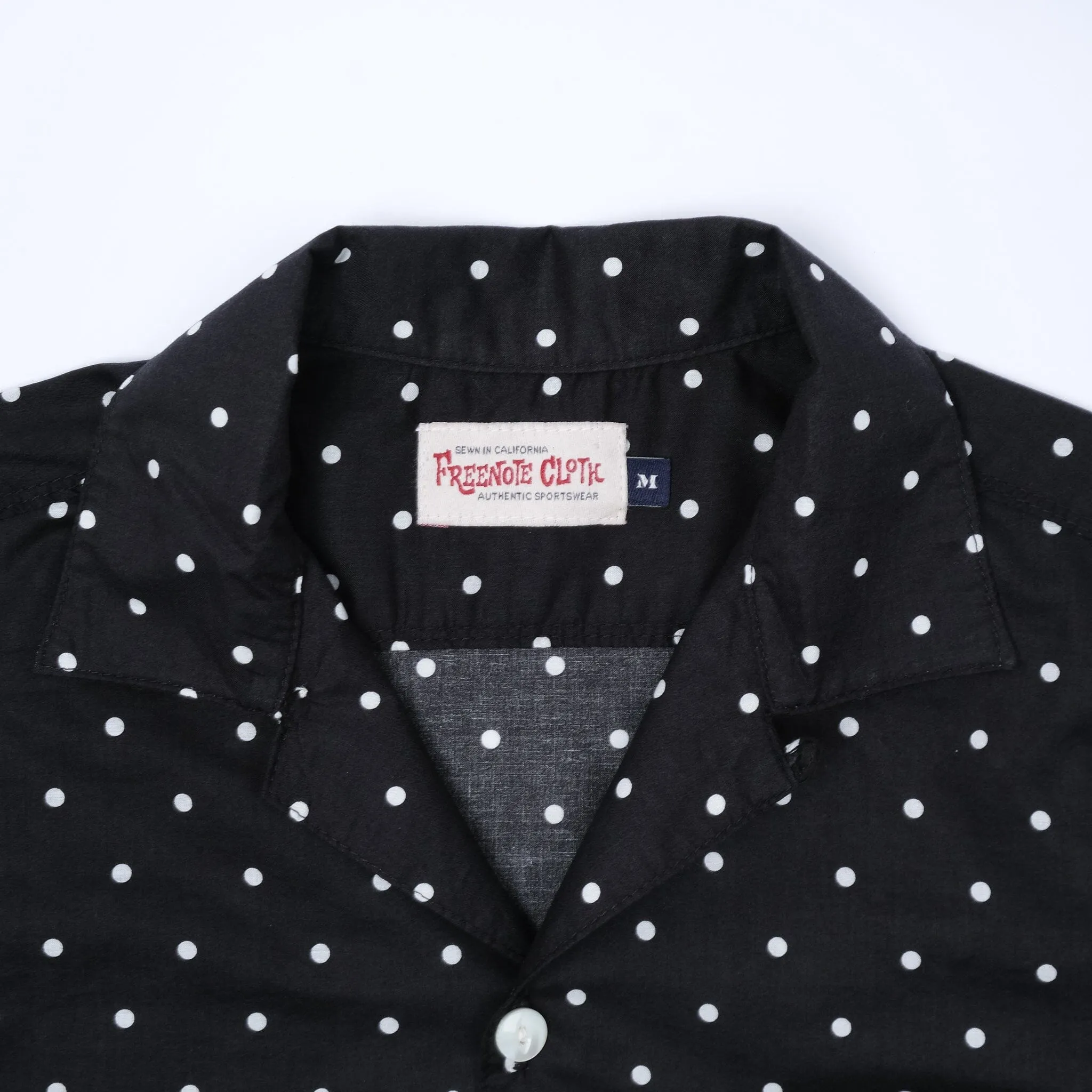 Freenote Cloth - Hawaiian Polka Dot - Black