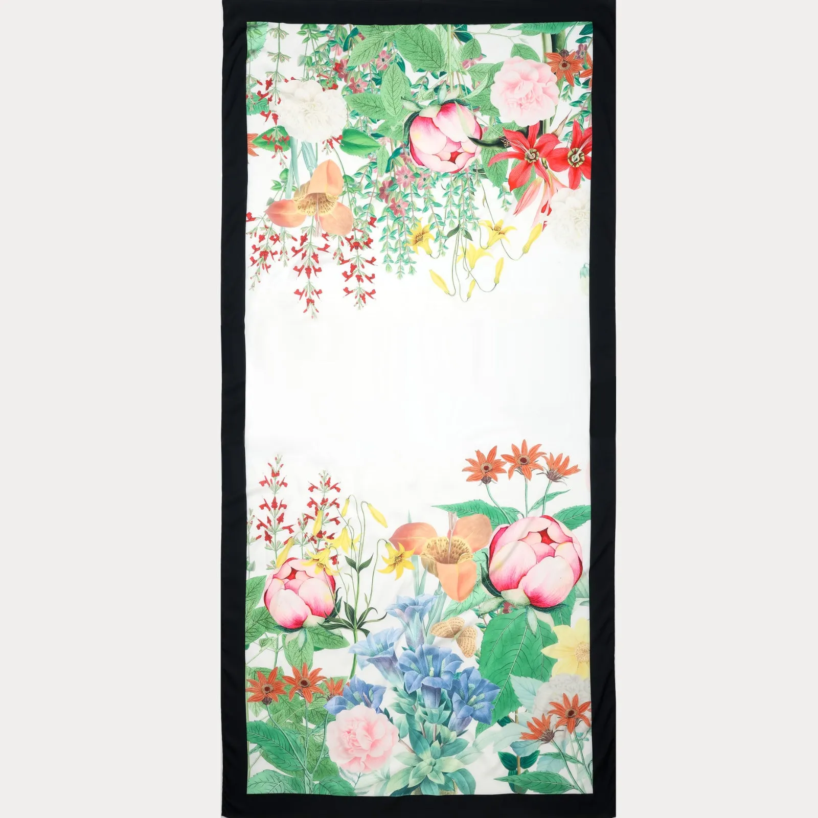 Garden Flower Rectangle Scarf