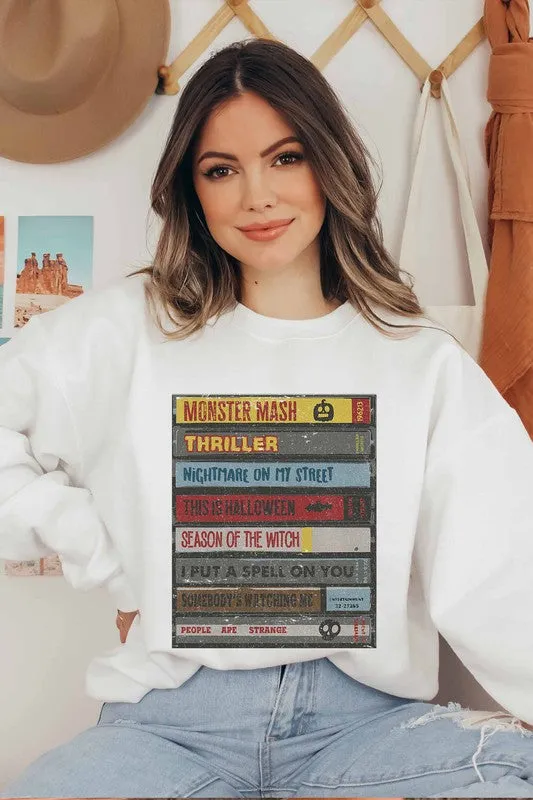 HALLOWEEN BOOKS  GRAPHIC SWEATSHIRT