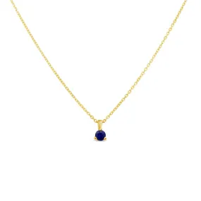 Irisa by Martin Binder Tiny Blue Sapphire Birthstone Charm Pendant