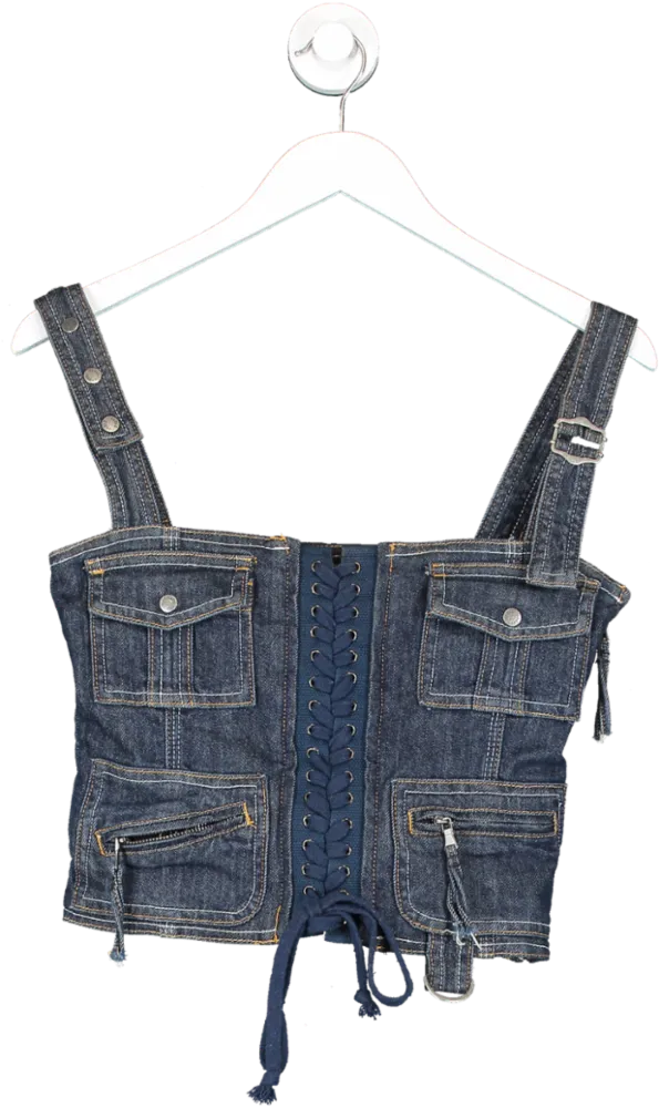 Jaded London Blue Cargo Corset UK 8