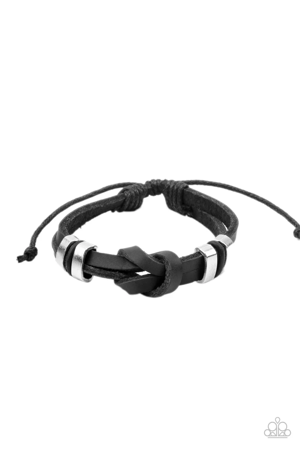 Like It Or KNOT - Black Bracelet