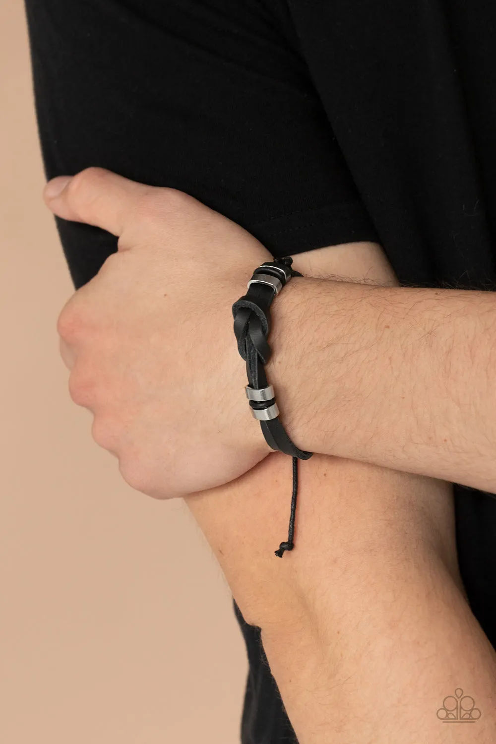 Like It Or KNOT - Black Bracelet