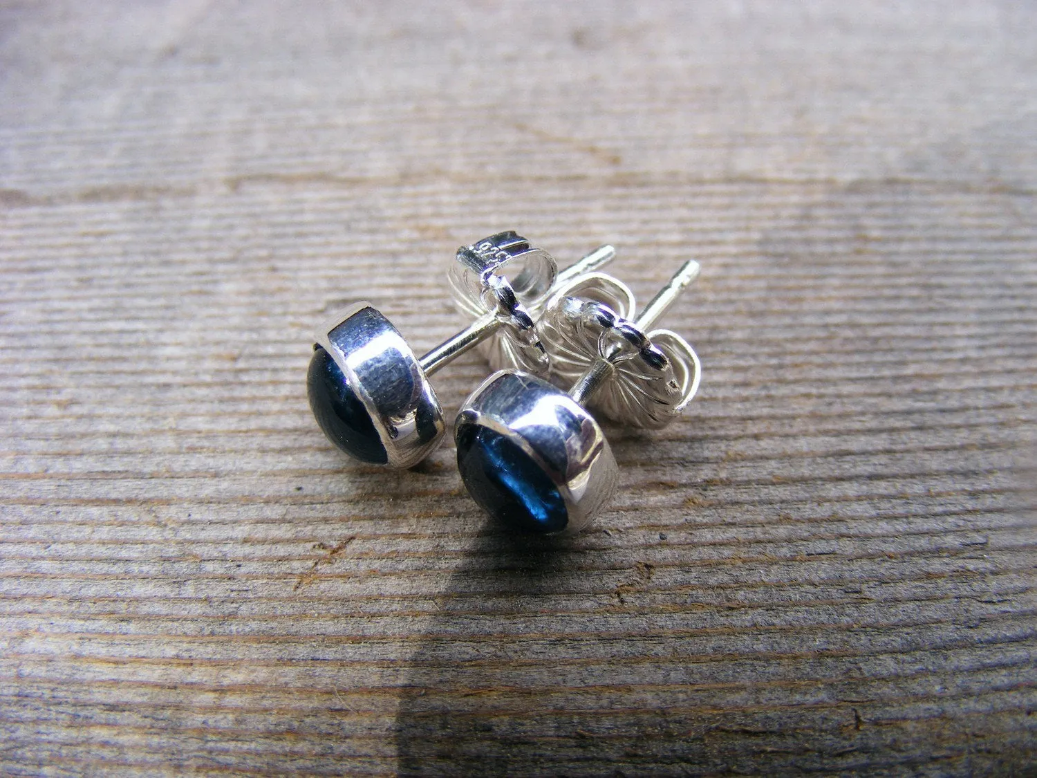 London Blue Topaz Studs Or Post Sterling Silver Earrings, December Gemstone Birthstone Earrings