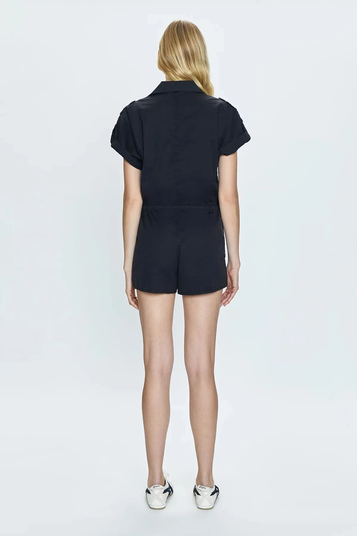 MEG ZIP FRONT ROMPER (FADE TO BLACK) - PISTOLA