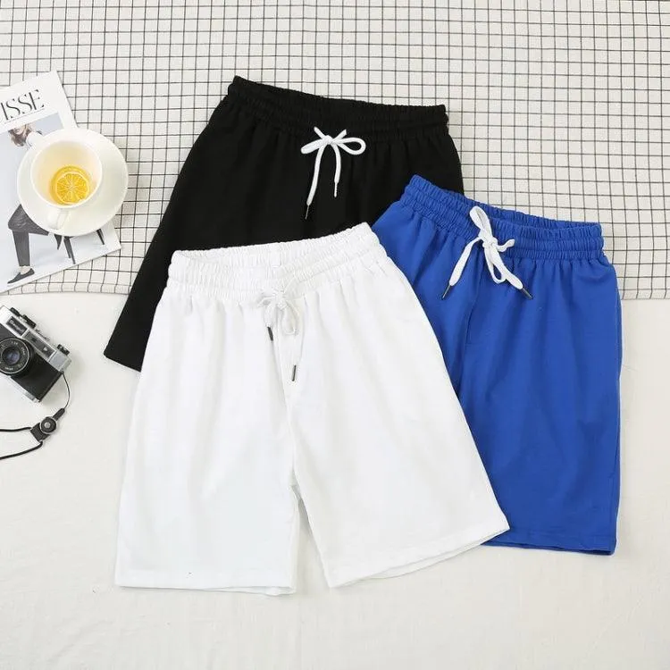 Men's Casual Summer Beach Shorts with Elastic Waistband and Breathable Fabric