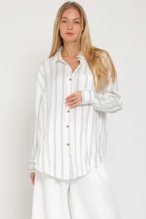 Nate Oversized Striped Shirt