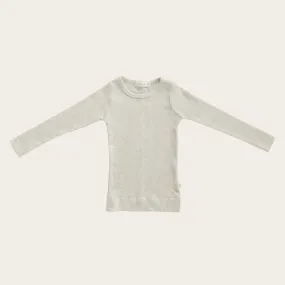 Organic Cotton Long Sleeve Top - Oatmeal