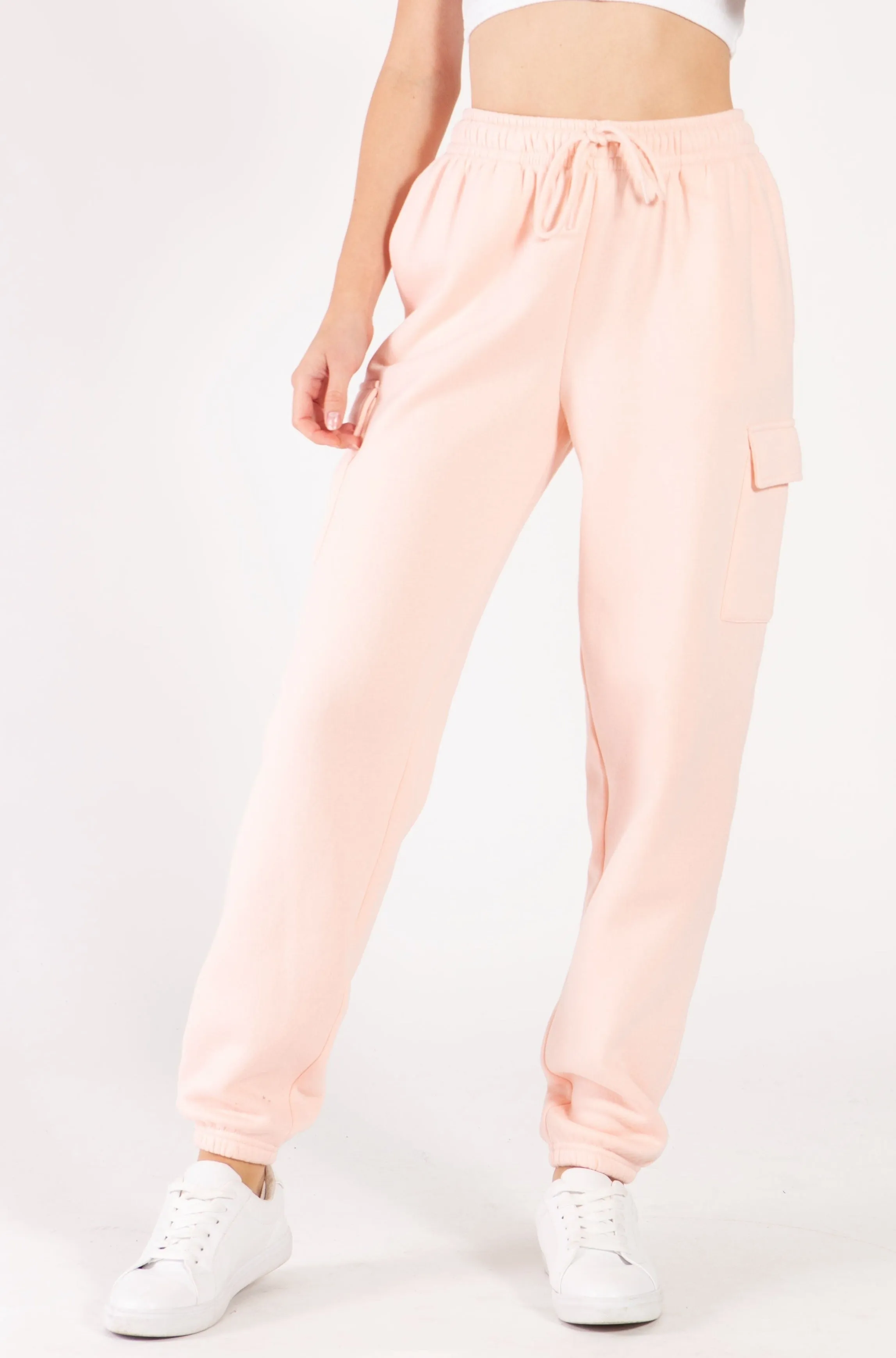 Oversized Fleece Cargo Sweatpants