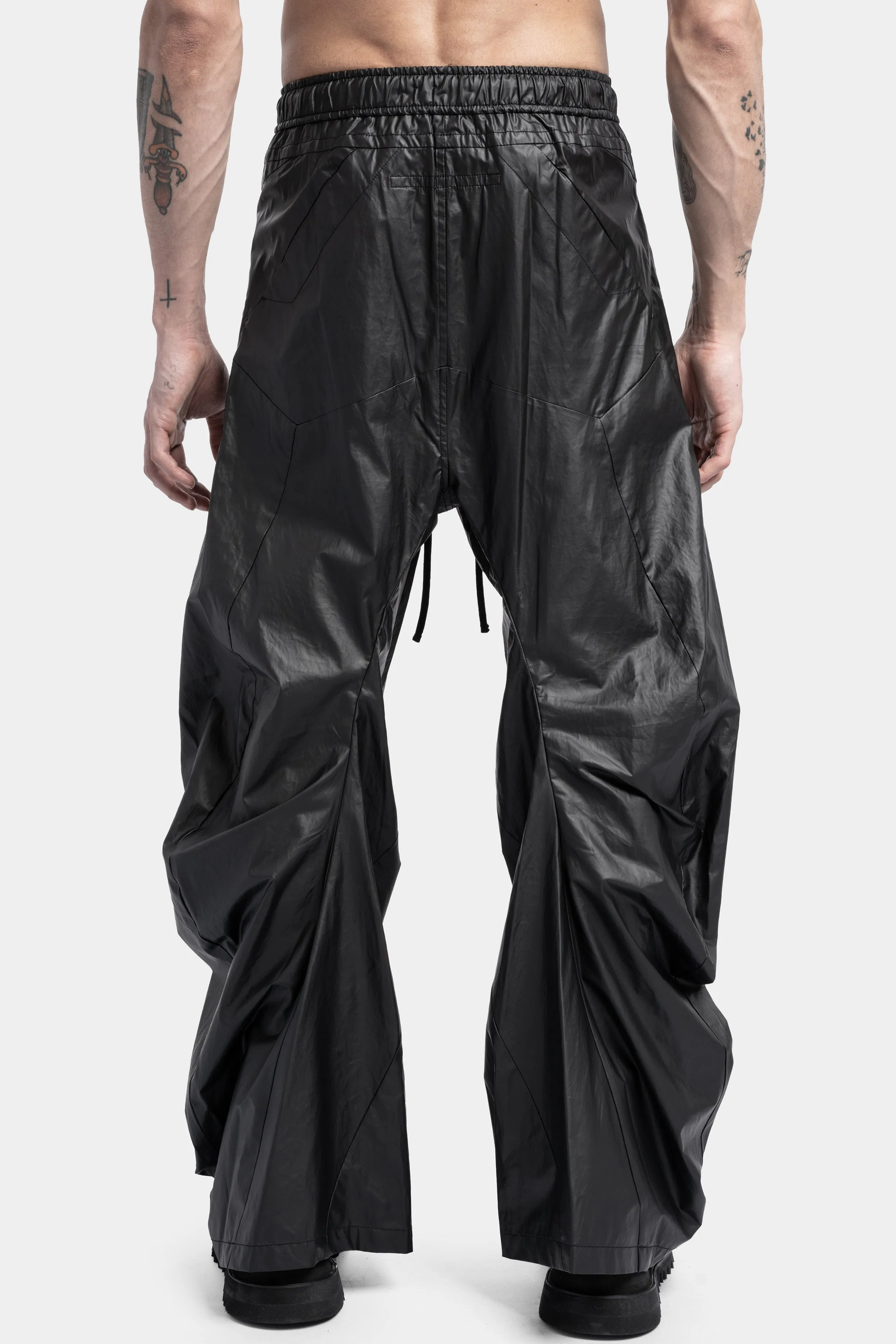 Oversized Laminated Pants