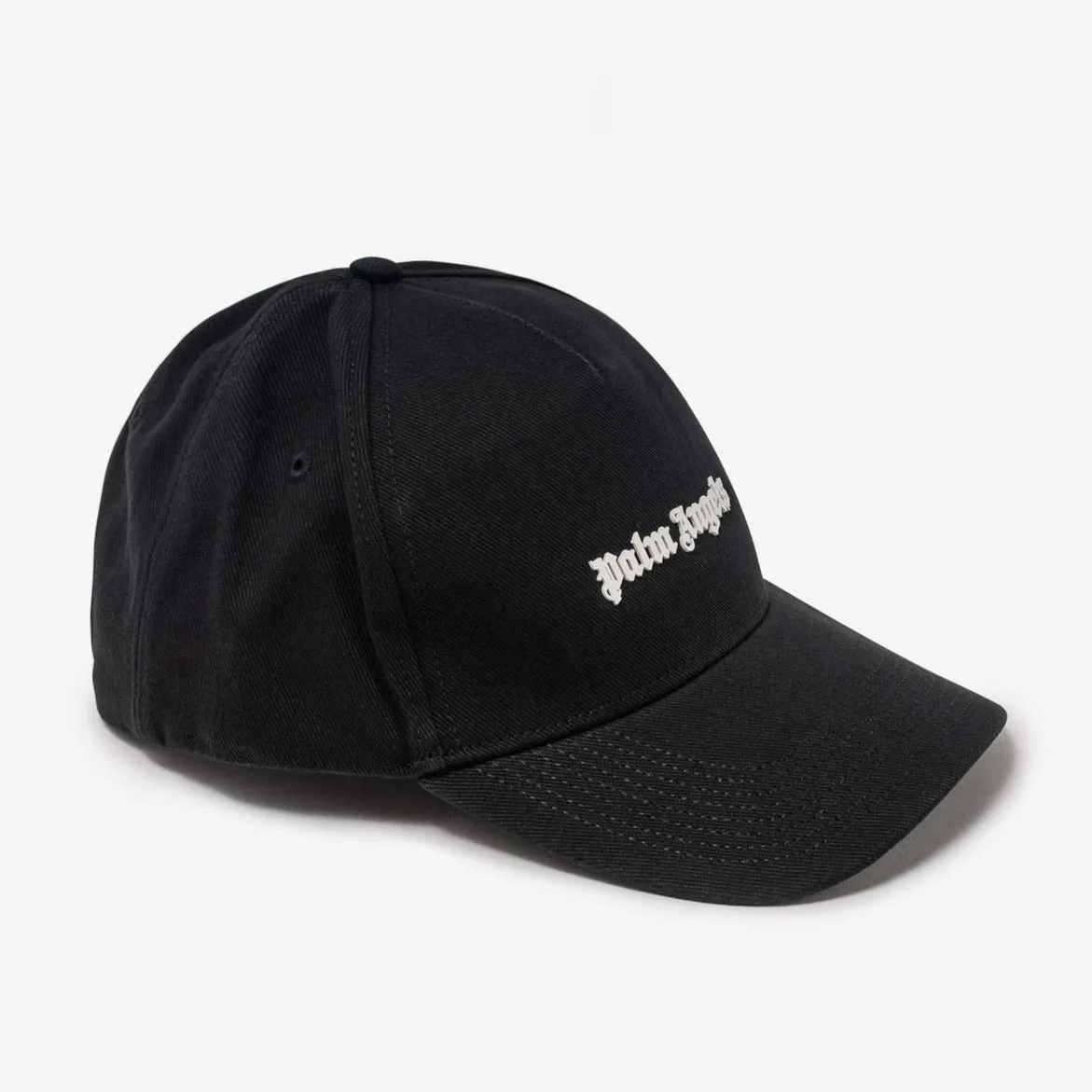 Palm Angels Rubberized Logo Baseball Cap Black