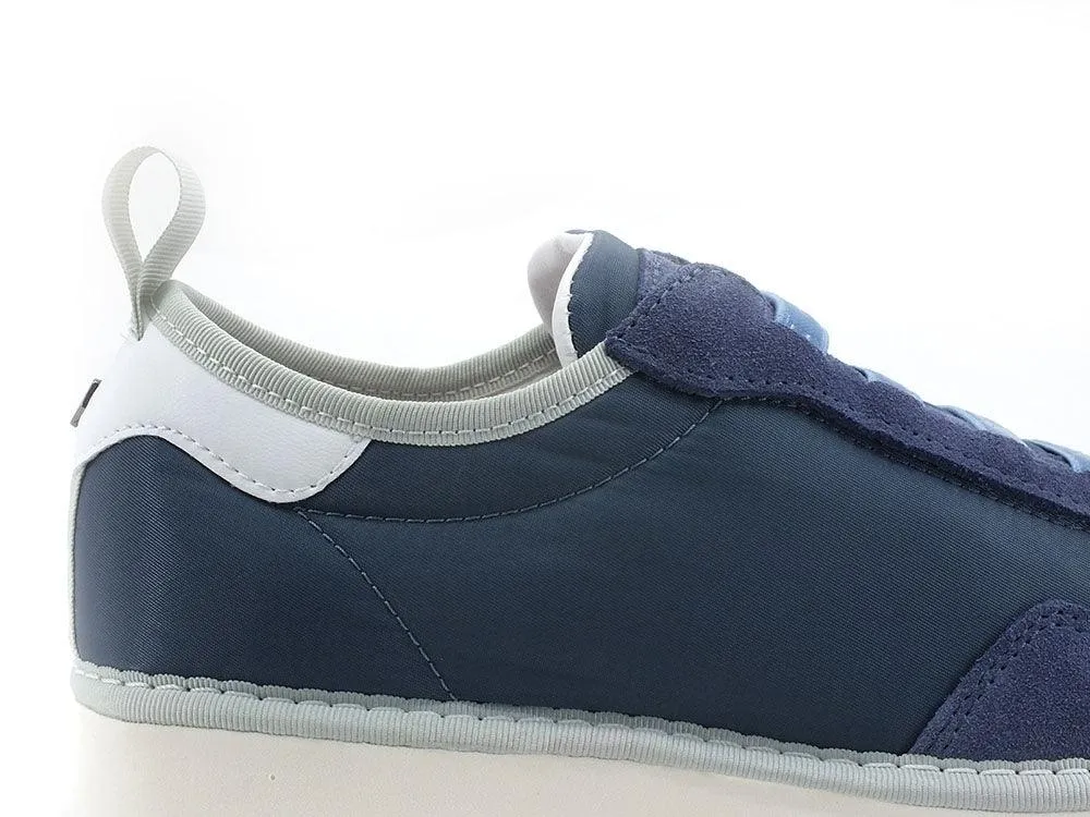 PAN CHIC Sneaker Slip On Suede Blu Denim P05W1601000018