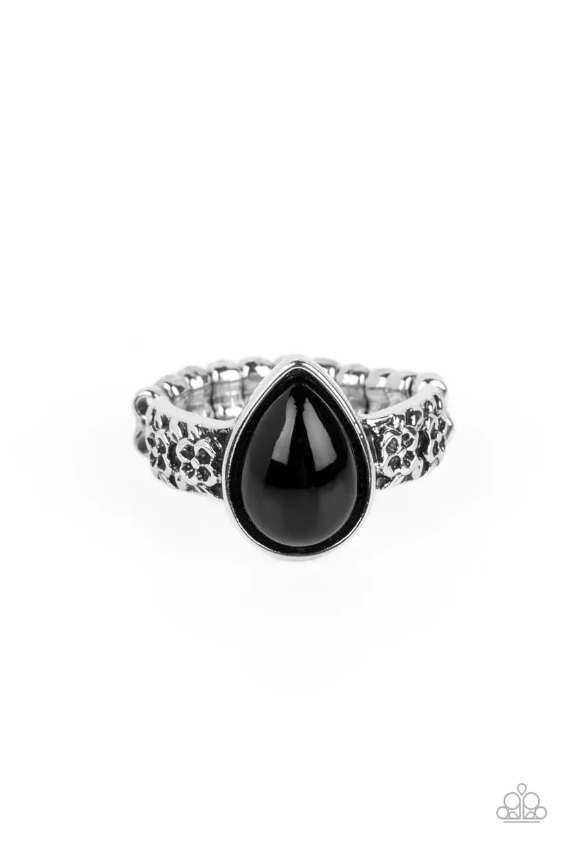 Paparazzi Rainbow Raindrops Black Ring