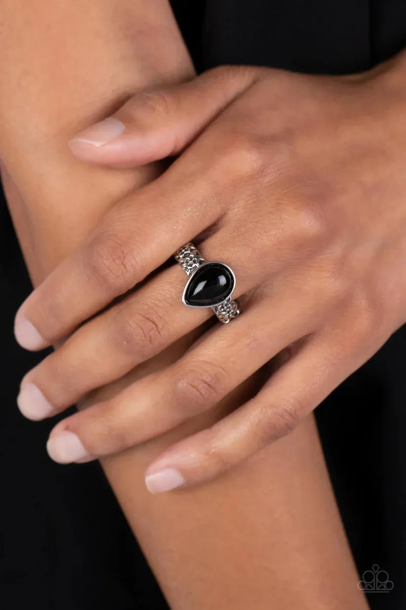 Paparazzi Rainbow Raindrops Black Ring