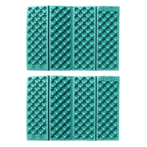 Portable Outdoor Folding EVA Massage Seat Mats - 2 Pack Moisture-Proof Cushions