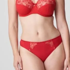 Prima Donna Deauville Thong in Scarlet 0661815