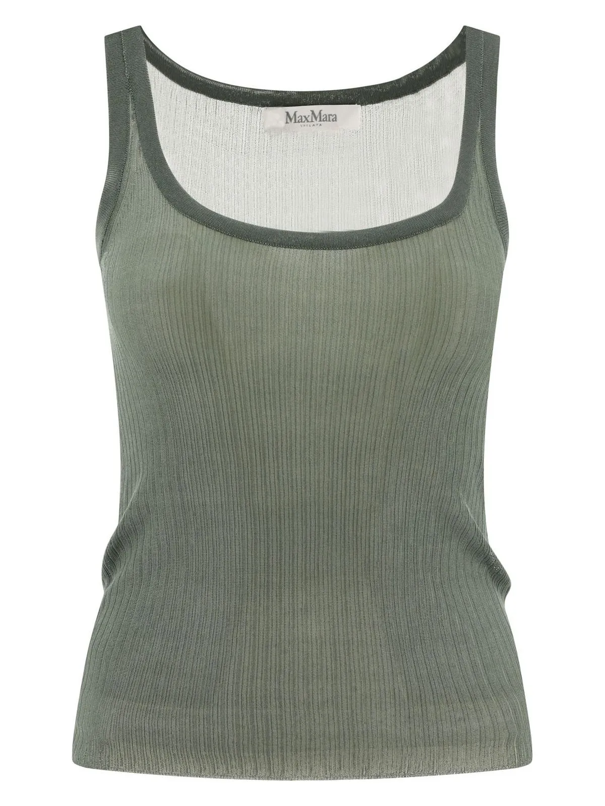 "BASTIA" RIBBED SILK TANK TOP