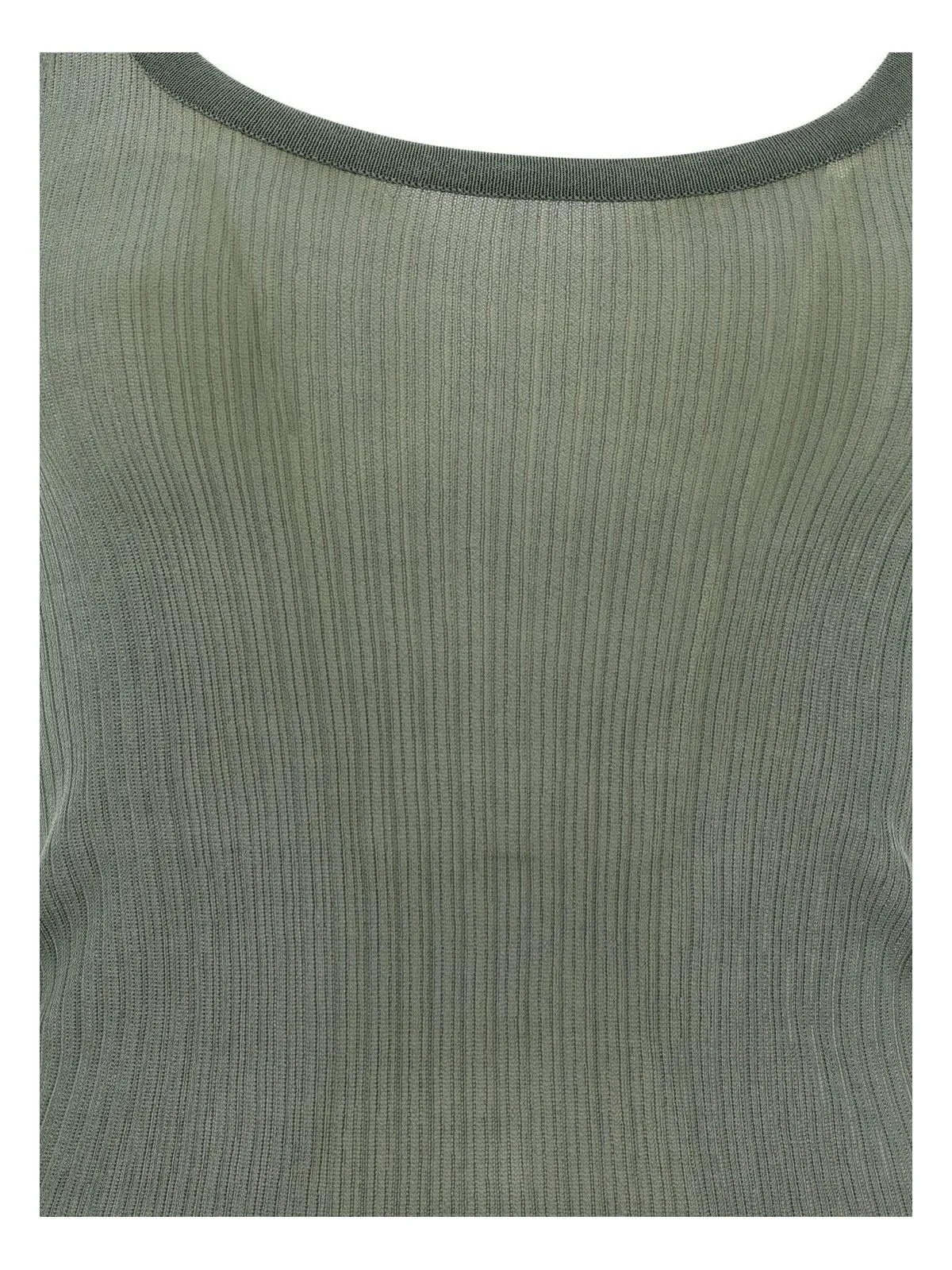 "BASTIA" RIBBED SILK TANK TOP